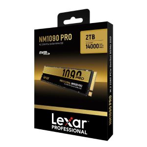 Lexar 2TB NM1090 PRO M.2 2280 PCIe Gen 5x4 NVMe SSD Up to 14000MB/s Read, 10000MB/s Write, DRAM- Based, 5Year Limited Warranty