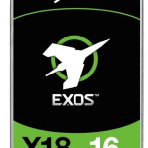 Seagate Exos X18 512e/4KN, 3.5" SATA, 16TB, 7200 RPM, 256 MB Cache, NO ENCRYPTION, 5 Years or 2.5M Hours MTBF Warranty