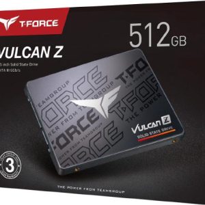 Team Group T-Force VULCAN Z 512GB, 3D NAND TLC,  2.5" SATA 3, R/W(MAX) 540MB/s/470MB/s, 400TBW. 3 Years Warranty