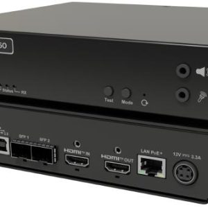 Matrox Avio N2150 IP KVM Extender with IPMX, ST2110 Support. 2x HDMI, 4x USB 2.0, 2x SFP cages, 1x RH45 with PoE+, 3 YR WTY