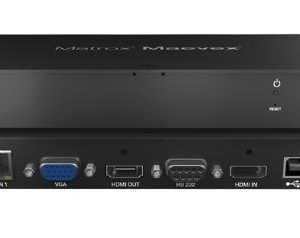 Matrox Maevex 5100 AV-over-IP Encoder, Standalone Appliance, Rack-mountable 1U, 2-Unit Density, HDMI, 1x RJ45, 2 YR WTY