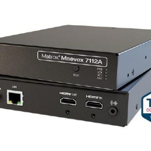 Matrox Maevex 7112A Single 4K60 AVC/H.264 Encoder, 1x 3840x2160 @60Hz, 1x HDMI 2.0, 1x RJ45, 1x USB 3.0, 3 YR WTY