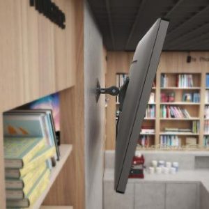 Atdec AF-WD Low Profile Swivel Mount. Max load: 8kg. VESA up to 100x100. Polished Silver.
