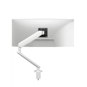 Atdec Ora High-Performance Dynamic Monitor Arm. Up to 35" screens, Max Load 8kg, F-Clamp Desk Fixing, VESA up to 100x100. White