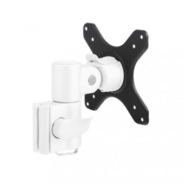Atdec AWM-A13 130mm Short Swing Monitor Arm, Adjustable Tilt and Pan, White
