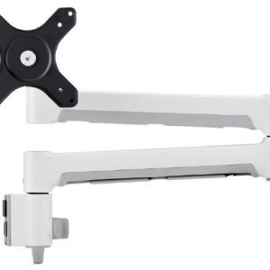 Atdec AWM-A71 710mm Long Swing Monitor Arm, Adjustable Tilt and Pan, White