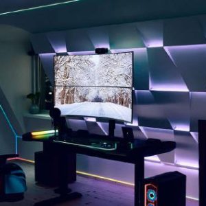Atdec AWMS-2-BT75 Super Heavy Duty Dual Vertical Monitor Mount. Max Load Per Display: 25kg (flat), 18kg (curved), Heavy-Duty F-Clamp. Black