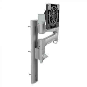 Atdec AWMS-46W35 Single Monitor Arm on Wall Channel. For Displays up 12kg Flat, 10kg Curved. Silver