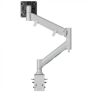Atdec Fortis Heavy Duty Dynamic Monitor Arm. Up to 49" screens, Min. Load 6kg. Max Load 16kg, H/Duty F-Clamp Desk Fixing, VESA up to 100x100. Silver