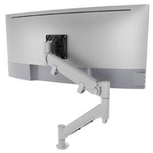 Atdec AWMS-HXB Heavy Duty Dynamic Monitor Arm. Up to 49" screens, Min. Load 6kg. Max Load 16kg, C-Clamp Desk Fixing, VESA up to 100x100. Silver