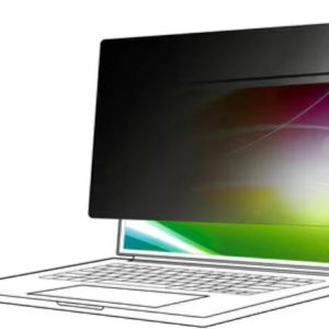 3M Bright Screen Privacy Filter, 13.3",16:10, Full Screen Laptop, Anti-glare, Blue Light Reduction, Matte-to-Gloss,COMPLY Flip Attach, Adhesive Strips