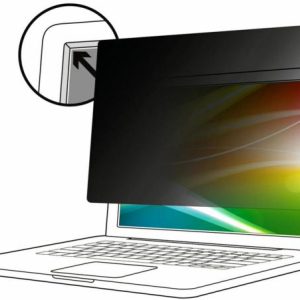3M Bright Screen Privacy Filter for 15.6" Full Screen Laptop with 3M COMPLY Adhesive Strips, 16:9