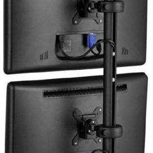 Atdec SD-DP-750 Medium Donut Pole with Two Display Heads. Max load: 12kg (per attachment). VESA up to 100x100. 10 Year Warranty