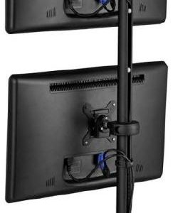 Atdec SD-DP-1150 Tall Donut Pole with Two Display Heads. Max load: 12kg (per attachment). VESA up to 100x100. 10 Year Warranty