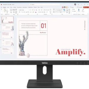Lenovo ThinkVision E24-40 -64BAMAR1AU- 23.8" WLED IPS FHD (16:9), HDMI, DP, VGA, PIVOT, H/ADJ, SPKR, 3YR (Replaces 63EDMAR2AU)