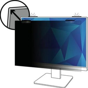 3M Privacy Filter, 23.8", 16:9, Full Screen Monitor, Anti-glare, Blue Light Reduction, Matte-to-Gloss, COMPLY Magnetic Attach