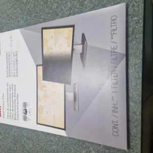 Brand New, box opened - 3M Privacy Filter for 24" Monitor with Adhesive Strips and Slide Mounts, 16:9 Unused unit.