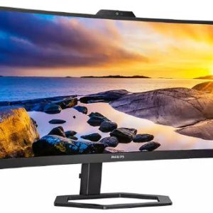 Philips 34E1C5600HE 34" 21:9, Ultrawide QHD 3440x1440 VA Home Curved Monitor, HDMI, DP, 65W USB-C/PD, USB-C Docking, USBHub, SPEAKERS, Webcam, 3YR WTY