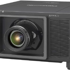 Panasonic PT-RQ35KE 4K DLP Laser 3-Chip Projector. 3840x2400 Resolution, 35000 Lumens, 10,000:1 Contrast, Lens Optional, 5 Year Warranty, Black