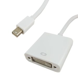 Shintaro Mini DisplayPort (MDP) to DVI Adapter - Connect Mac or Notebook to Monitor, HD TV, or Projector, 4K Resolution Support, 22cm Length