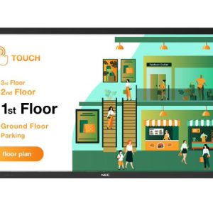 Sharp M-series PCAP M651-PCAP 65" Interactive Display, UHD, 500-cd/m2 Brightness, IPS, 28% Haze Non-Glare, 300x300 VESA, 24/7 3Yr Warranty