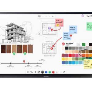 Sharp PN-series InGlass PN-LA862 86" Interactive Display, 4K UHD, 500-cd/m2 Brightness, IPS, 4-8% Haze Non-Glare, 600x400 VESA, 24/7 3Yr Warranty