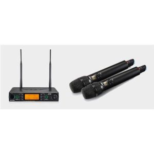 JTS Professional 88012DB 2-Channel System, 638-674MHZ, with 2 x Handheld Transmitters