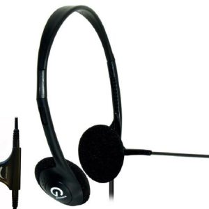 Shintaro Lightweight Headset with Microphone, Inline Volume Control, Adjustable Arm, and 3.5mm Audio Jack, Ideal for VoIP and Hands-Free Communication