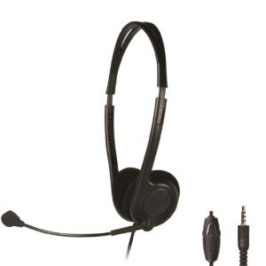 Shintaro Lightweight Headset with Boom Microphone, Inline Volume Control, and 3.5mm Combo Jack - Ideal for Hands-Free Video Chat and Gaming