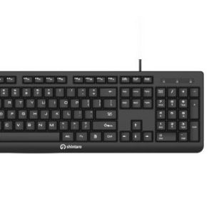 Shintaro Wired Keyboard & Mouse Combo - Ergonomic Design, Spill-Resistant, USB Plug & Play, Comfortable, Precision Tracking for Windows & Mac