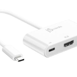 J5create JCA379 USB-C to HDMI & USB 3.0 and USB-C Power delivery Adaptor Hub (USB-C to 4K HDMI, USB-A 3.0 x 1, USB-C with power delivery 100W)