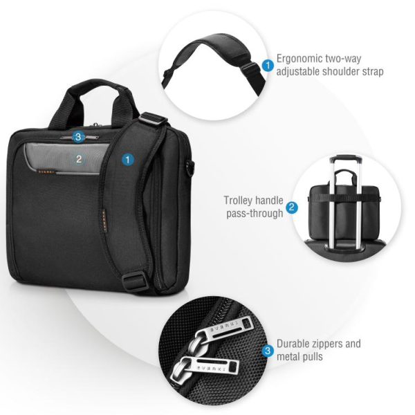Everki Advance Laptop Bag Briefcase up to 14.1-Inch - Image 4