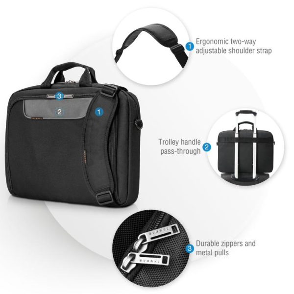 Everki Advance Laptop Bag Briefcase up to 17.3-Inch - Image 4