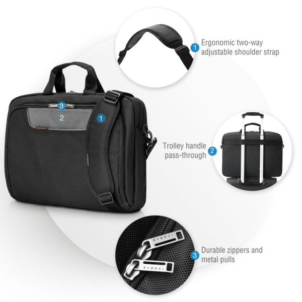 Everki Advance Laptop Bag Briefcase up to 18.4-Inch - Image 4