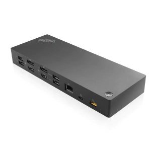 Lenovo ThinkPad Hybrid USB-C with USB-A Dock, 3.5 mm Stereo/Mic Combo, Slim-tip Port USB-C, 3 USB 3.1 Gen2, 2 USB 2.0, 2 DP 1.2 and 2 HDMI