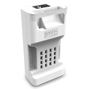 LapCabby Boost+ 16 Charge & Sync | 16-Device Portable USB Charge & Sync | Attach devices using the Cambrionix LiveViewer App