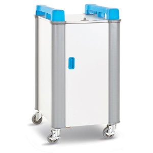 LapCabby 10 Vertical | 10-Device Mobile AC Charging Trolley for Laptops & Chromebooks up to 17" - Vertical