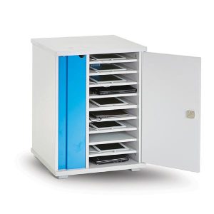 LapCabby Lyte 10 Single Door | 10-Device Static AC Charging Cabinet for Laptops, Tablets & Chromebooks up to 16" - Horizontal