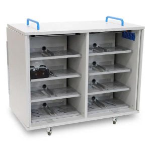 16-Device USB Mobile Charging Cabinet for VR Headsets - Horizontal