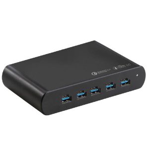Shintaro 150W 5-Port GaN Charger USB-C & USB-A Multi Port Fast Charger for Laptops, Smartphones, Tablets - Power Sharing Optimisation