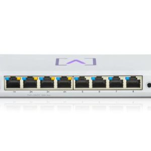 Alta Labs S8-POE 8-Port PoE Switch, Layer 2, 4x 802.3at PoE+ Ports & 4x Non-PoE Ports, 60w PoE Budget, Wallmount included