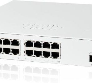 Cisco Catalyst 1200, 16-Port Managed Switch with 16 Gigabit Ethernet and 2 SFP Ports
