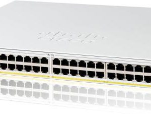 Cisco Catalyst 1200, 48-Port Managed Switch with 48 Gigabit Ethernet PoE+ with 375W Power Budget and 4 SFP Ports