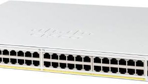 Cisco Catalyst 1200, 48-Port Managed Switch with 48 Gigabit Ethernet PoE+ with 375W Power Budget and 4 SFP+ Ports