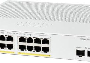 Cisco Catalyst 1300, 16-Port Managed Switch with 16 Gigabit Ethernet PoE+ with 120W Power Budget and 2 Gigabit SFP Ports