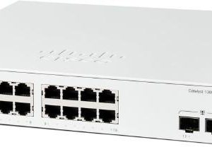 Cisco Catalyst 1300, 16-Port Managed Switch with 16 Gigabit Ethernet and 2 Gigabit SFP Ports