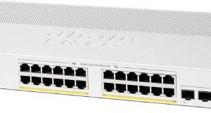 Cisco Catalyst 1300, 24-Port Managed Switch with 24 Gigabit Ethernet PoE+ with 195W Power Budget and 4 Gigabit SFP Ports