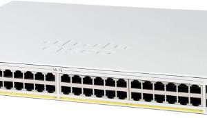 Cisco Catalyst 1300, 48-Port Managed Switch with 48 Gigabit Ethernet PoE+ with 370W Power Budget and 4 Gigabit SFP+ Ports