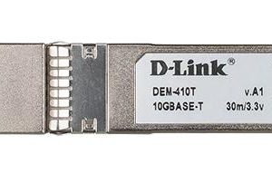 D-Link DEM-410T 10GBASE-T RJ45 Copper SFP+ Transceiver (Cat6A 30m)