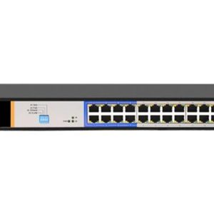 D-Link 26-Port Unmanaged Long Range PoE Switch with 24 PoE RJ45 and 2 Uplink Ports